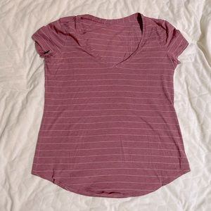 Lululemon Pima striped t-shirt